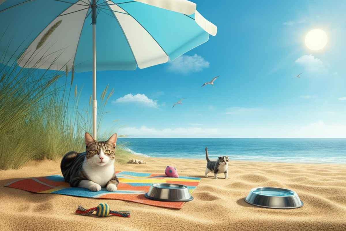 Vacanze al mare con il gatto: ecco come portarlo in spiaggia senza stress